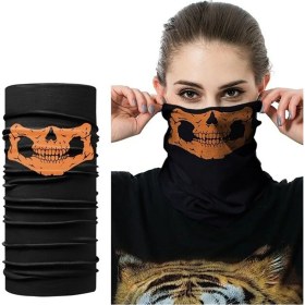 Resim E-Taktik Kuru Kafa Iskelet Maske Motorcu Kar Maskesi Boyunluk Baf 