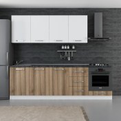 Resim Minar 260 cm Mutfak Dolabı Beyaz Dore 260-D6 