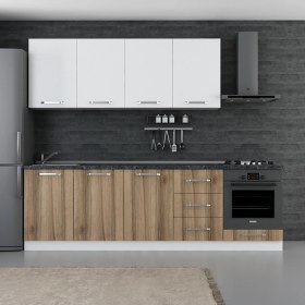 Resim Minar 260 cm Mutfak Dolabı Beyaz Dore 260-D6 