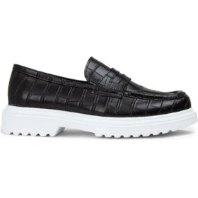 Resim Deery Siyah Kadın Loafer Ayakkabı - 01903ZSYHP03 