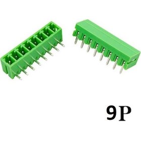 Resim Geçmeli Klemens 9 Pin 3.81mm Erkek 90 Derece 
