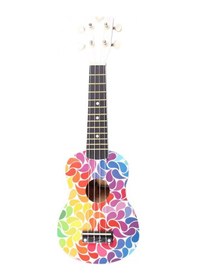 Resim Angel Auk21-mcpt Soprano Ukulele Renkli Motifler Çocuklar İçin İlgi Çekici 