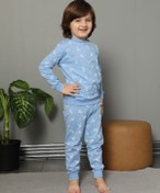 Resim KILIÇ TEKSTİL Çocuk Pijama Takımı Uzay Mekiği Baskılı 