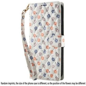 Resim Sunshine022 Samsung Galaxy Uyumlu Z Fold 4 Cüzdan Kılıfı Lanyard Desenli Rfıd Kartlık Manyetik 