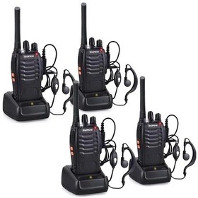 Resim 4lü Baofeng Bf-88e Lisanssız Pmr El Telsizi Kulaklık Set 