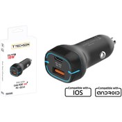 Resim DTS Teknoloji Techson TCA38-01 18W PD - QC 3.0 USB Hızlı Fast Araç Çakmaklık Şarjı 