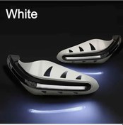 Resim Dream011 Dayanıklı Abs Evrensel Motosiklet Ledli Koruma Barları - Beyaz 