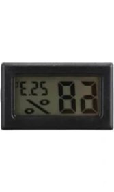 Resim MarkEntegra Mini LCD Dijital Elektronik Siyah Termometre Higrometre Sıcaklık Nem Ölçer (Kablosuz) 
