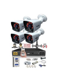 Resim IDS DS-2021HD-SET4-250-X 4 Kameralı 1080P Full HD 5 MP Sony Lensli Kamera Seti - 2021 