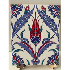 Resim Armada Çini 20x25 Cm AC 1002 Kütahya Çinisi Lale Desenli Çini Karo 