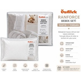 Resim Özdilek Ranforce %100 Pamuk Kumaş Bebek Yastık+yorgan Seti 