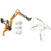 Resim İntes Traktör Arka Kazıcı Kepçe İnt-Ky380 