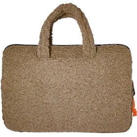 Resim Jacbag Teddy Peluş Bej/turuncu Kız Çocuk Notebook Laptop Ve Evrak Çantası Çok Renkli 