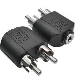 Resim Powermaster 3.5 Mm Stereo Dişi / 2 Rca Erkek Çevirici Jack 