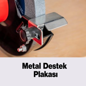Resim Elektrikli Bıçak Kesici Bileme Taş Motoru 150 mm Zımpara 250 Watt 3560 Devir Euromax EMX71003 