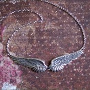 Resim Vintage Angel Wings Tüyli Kolye Bileklik - Estetik Bağlantı Zincirleri, Alaşım, Düğünler, Partiler ve Günlük Giyim için İdeal, Günlük Giyim Aksesuarı|Şık Aksesuar|Alaşım Zincir 