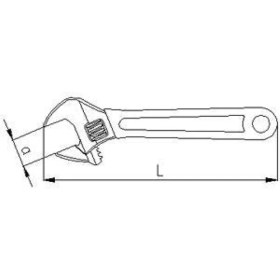 Resim Aesco Izeltaş 0600 Kurbağacık Anahtar 15 '' 