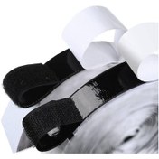 Resim Siyah Dekorasyon Yapışkanlı Ev Gadget Naylon Etiket Döngü Raptiye Bant Sihirli Etiket Kendinden Yapışkanlı Kanca 20mm 