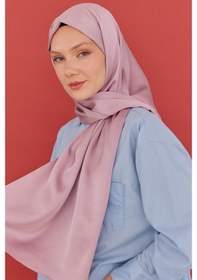 Resim Mirsoy Scarf Kum Saten Şal - Pembe Pembe 