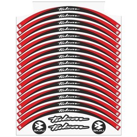 Resim Bajaj Pulsar 150 Ns Jant Şeridi Siyah-Kırmızı 