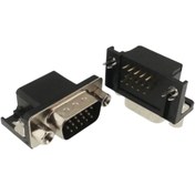 Resim DEMİRLED 15 Pin 3 Sıra 90' PCB Tip Erkek D-Sub Konnektör ( 5 Adet ) 