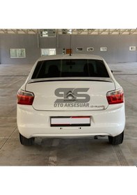 Resim Sts Oto Aksesuar Citroen C Uyumlu Elysee Bagaj Üstü Slim Spoiler Parlak Siyah Piano Black 