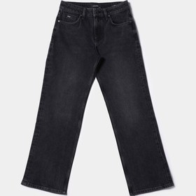 Resim Straight Fit Kadın Siyah Jean Pantolon 