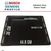 Resim Bosch Siemens Profilo Ankastre Fırın Uyumlu Emaye Tepsi 44.8 X 36 - 399131659 