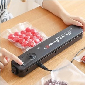 Resim Shopwave Vacuum Sealer Ev Tipi Vakumlama ve Yapıştırma Makinesi + 10 Adet Vakum Poşeti (5047) 