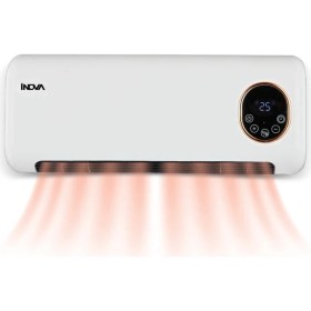 Resim İnova Saturn İIS-0028 Duvar Tipi Fanlı Isıtıcı Elektrikli Soba ve Vantilatör Dijital Ekranlı Termostatlı 