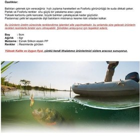 Resim MSO Olta Balıkçılık Fosforlu Silikon Karides Yapay Yem 