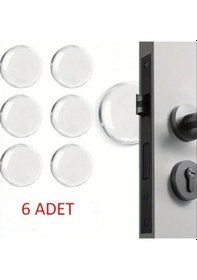 Resim Şeffaf Silikon Mobilya Ve Kapı Durdurucu Darbe Pedi 6 Lı 5570 