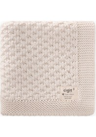 Resim Cigit Piti Piti Triko Battaniye 80x100 CM Naturel 