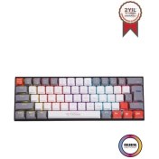 Resim Torima Tk-11 Beyaz Mekanik Kablosuz Blue Switch Rgb Işıklı Gaming Sarjlı Q Klavye 