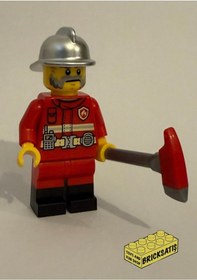 Resim Orjinal Lego Minifigür Firefighter 