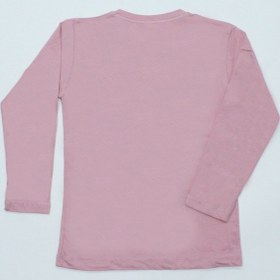 Resim Hçm Kız Çocuk Uzun Kollu Tshirt Pullu Harf Baskılı Bisiklet Yaka E9 Pudra 
