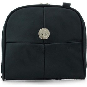 Resim Siyah Kesim Detaylı Çift Ebat Portatif Alışveriş Çantası Çok Renkli 