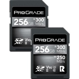 Resim ProGrade Digital 256GB UHS-II SDXC V90 Hafıza Kartı (2'li Paket) 