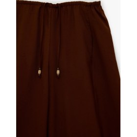 Resim Koton Modal Kumaş Beli Bağcıklı Balon Fit Cepli Şalvar Pantolon 