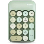 Resim RabbitTech Renkli Daktilo Tarzı Vintage Kablosuz Wıreless Numeric Keypad 18 Tuşlu Sayısal Klavye Numpad 