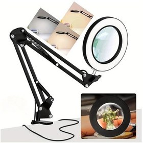 Resim Willowhaven Siyah Işıkli Büyüteç 72 Led 3 Renk Kademesiz Aydınlatma Masalıpı Siyah 