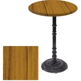 Resim Dockers Bistro Döküm Masa (Çipa-6075 Werzalit Yuvarlak Q 60cm) - Real Teak 