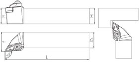 Resim T Sistem - ISO TDJNR/L 93° Dış Çap Torna Kalemi 