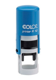 Resim Colop R12 Yuvarlak Mavi Kasa Siyah Keçe - 12 MM 