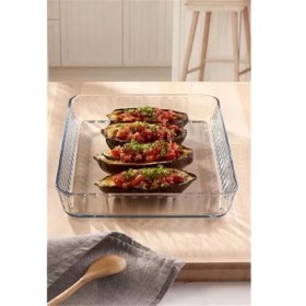 Resim AyrStore Diktörtgen Borcam Tepsi 