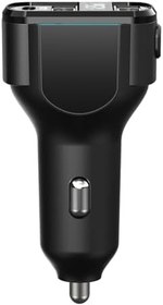 Resim Tkz Hytech HY-XCB50 USB 5V 3.1A LED Ekran USB Siyah 3 İn 1 Lightning Type C Micro Usb Hızlı Şarj Kablolu USB Müzik Dinleme ve Hafiza Kartı Müzik Dinleme Özellikli Bluetooth Fm Transmitter 