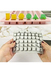 Resim Tahtakale Toptancı Silikon Minyatür Geometrik Şekiller Haribo Çikolata Ve Jelibon Kalıbı Çok Renkli 