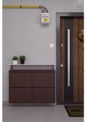 Resim Ceha Tablalı 4'lü Metal Ayakkabılık - Kahverengi K.AYK-2.4/J/P 8317 