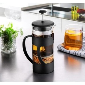 Resim PremiumPort Isıya Dayanıklı Borasilikat Cam French Press 500 Ml, Premium Kahve Demleme 