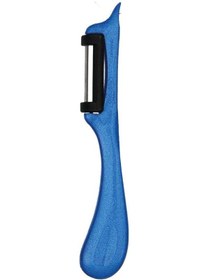 Resim Solingen Pırıltılı Mavi Dik Soyacak Paslanmaz Alman Çeliği, Ergonomik Sap, Yüksek Keskinlik-259 Mavi 